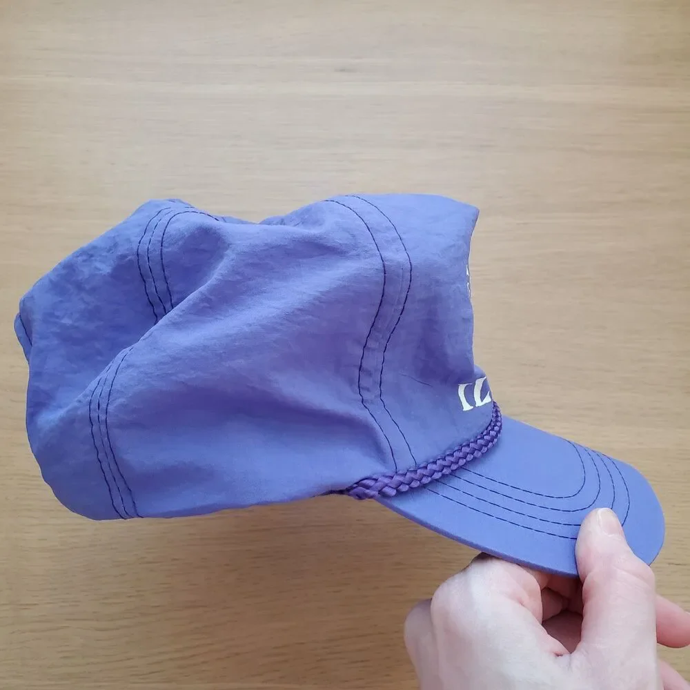 Vintage 90s Purple Gymnastics Trucker Hat